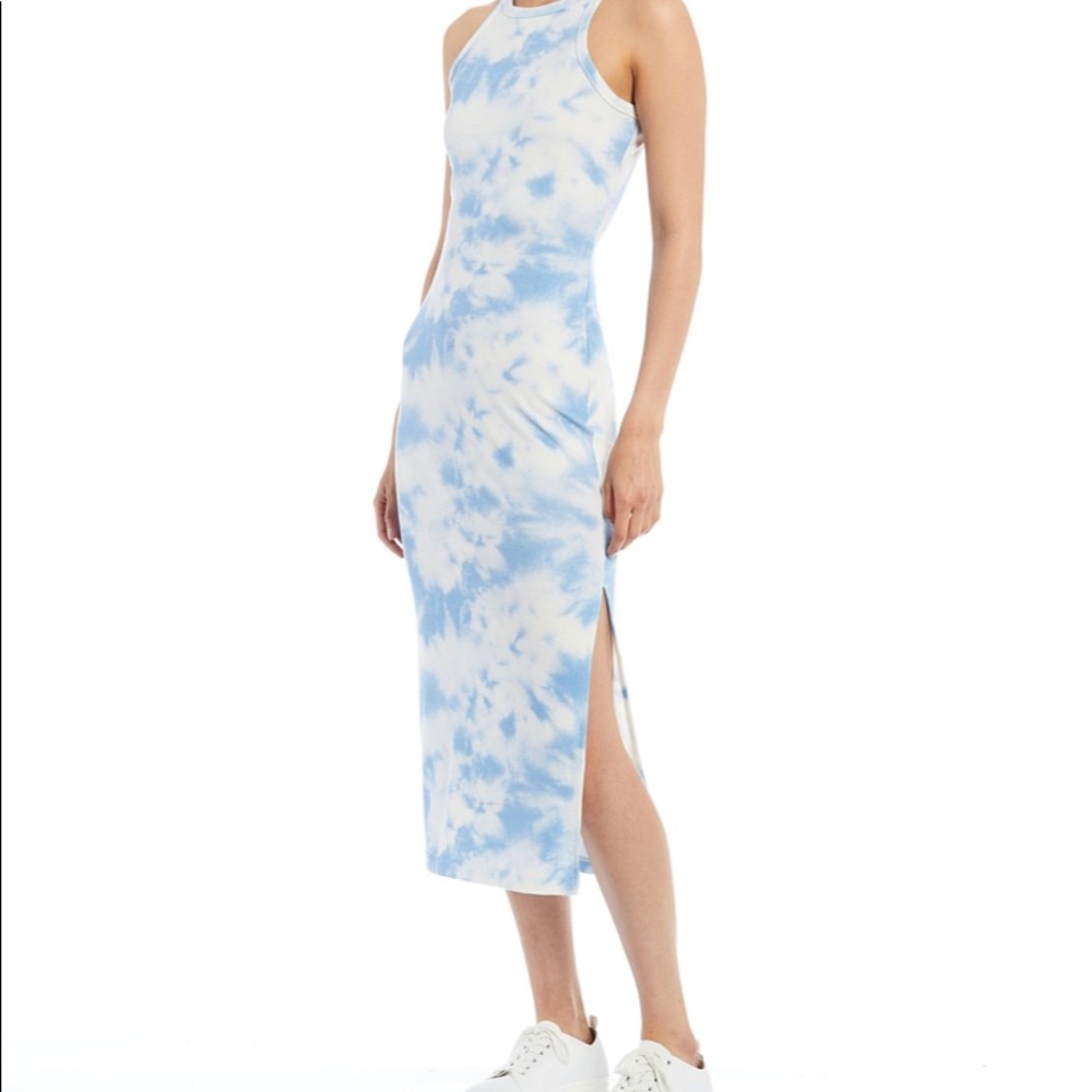 Gianni Bini Ribbed Knit Crew Sleeveless Racer Dress